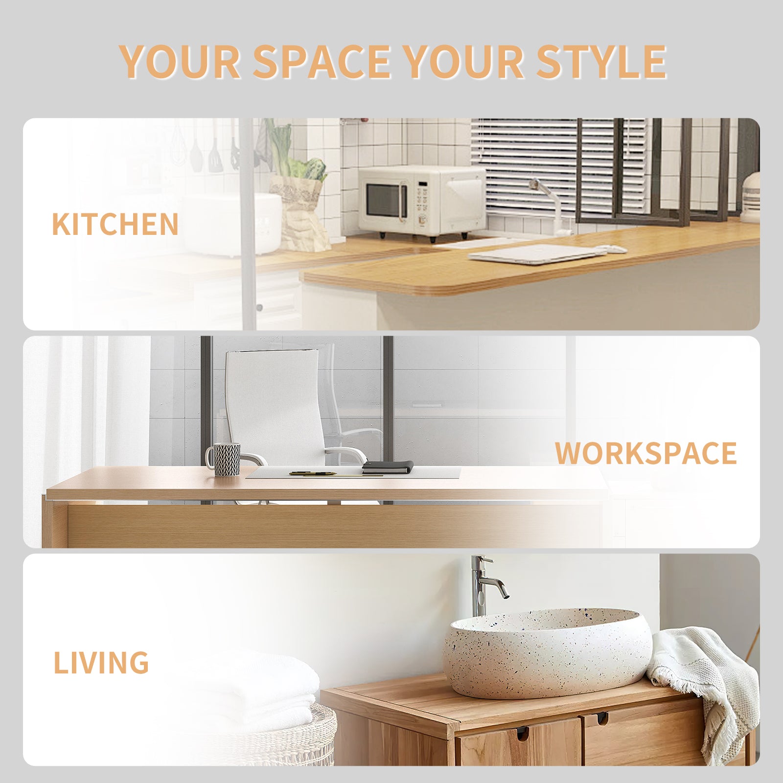 Birch Butcher Block Countertop 1.5'' Thick